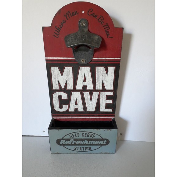 Hanging Bottle Opener for Mancave/Garage Self-Serve Opener By Open Roads Brands - Picture 2 of 12